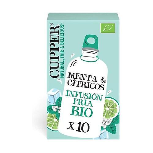 Cupper Bio mint and citrus cold infusion 10 infusion bags (Mint - Citrus)