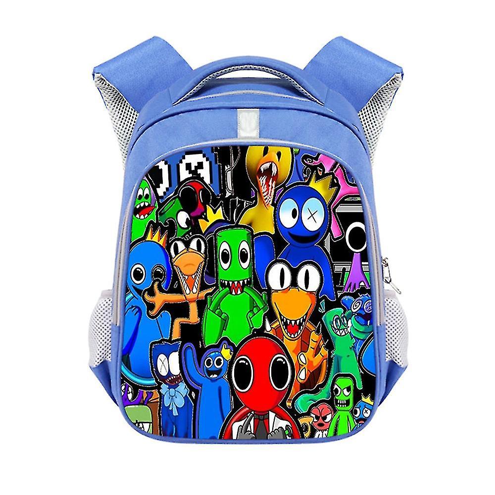 Lequeen Roblox Rainbow Friends Backpack Large Capacity Printing Backpack Student Bag For Kids Boys Girls B