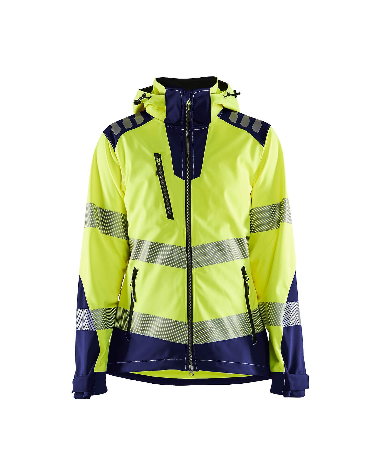 Blaklader 4791 ladies hi-vis softshell jacket - womens (47912513) Yellow/navy blue S