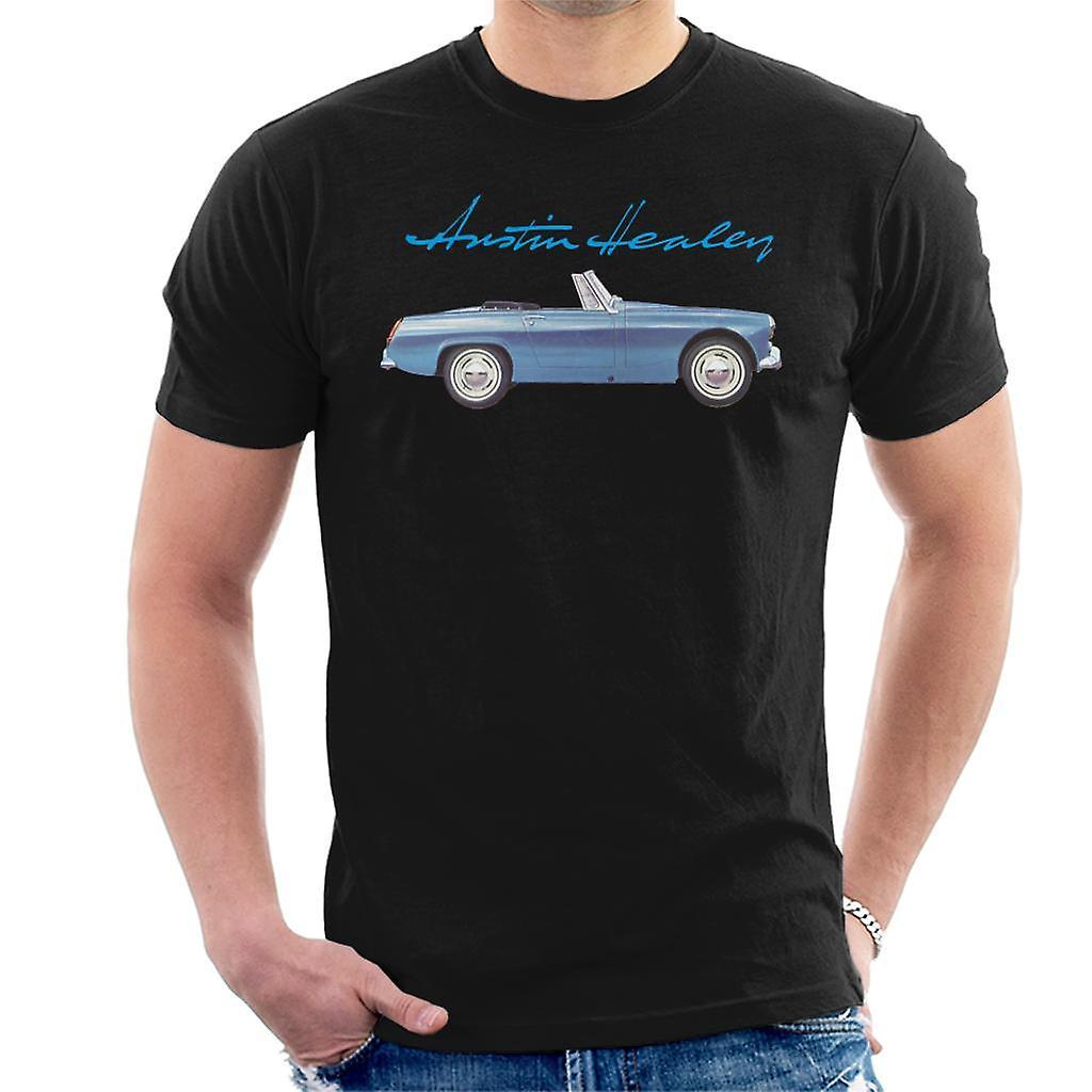 Austin Healey Blue British Motor Heritage Men's T-Shirt Black Small