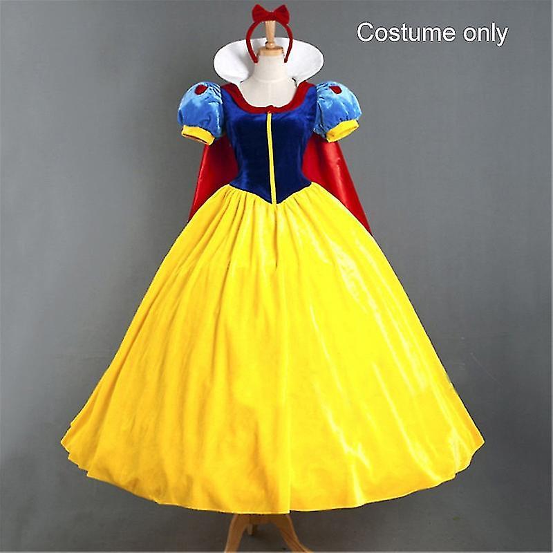 Cryin Adult Cosplay Dress Snow White Girl Princess Dress Women Adult Cartoon Princess Snow White Halloween Party Costume K Adult Costume XXL