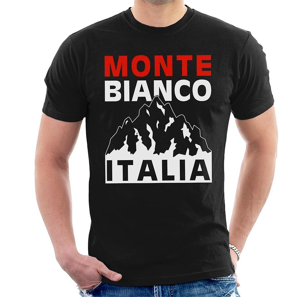 Coto7 Monte Bianco Italy Men's T-Shirt Black Large