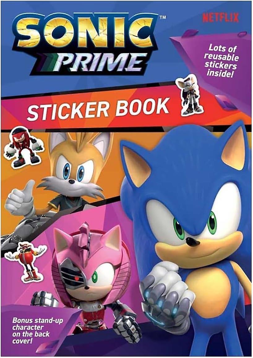 Sonic Prime A4 Coloring Pages With Stickers