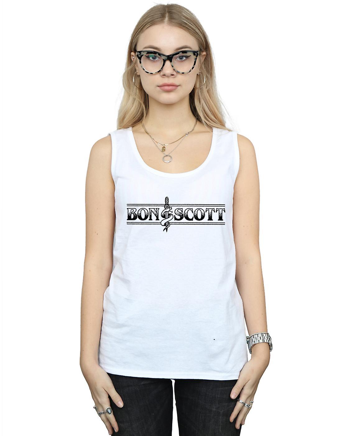 Absolute Cult Bon Scott Women's Bemguit Grime Vest White Large