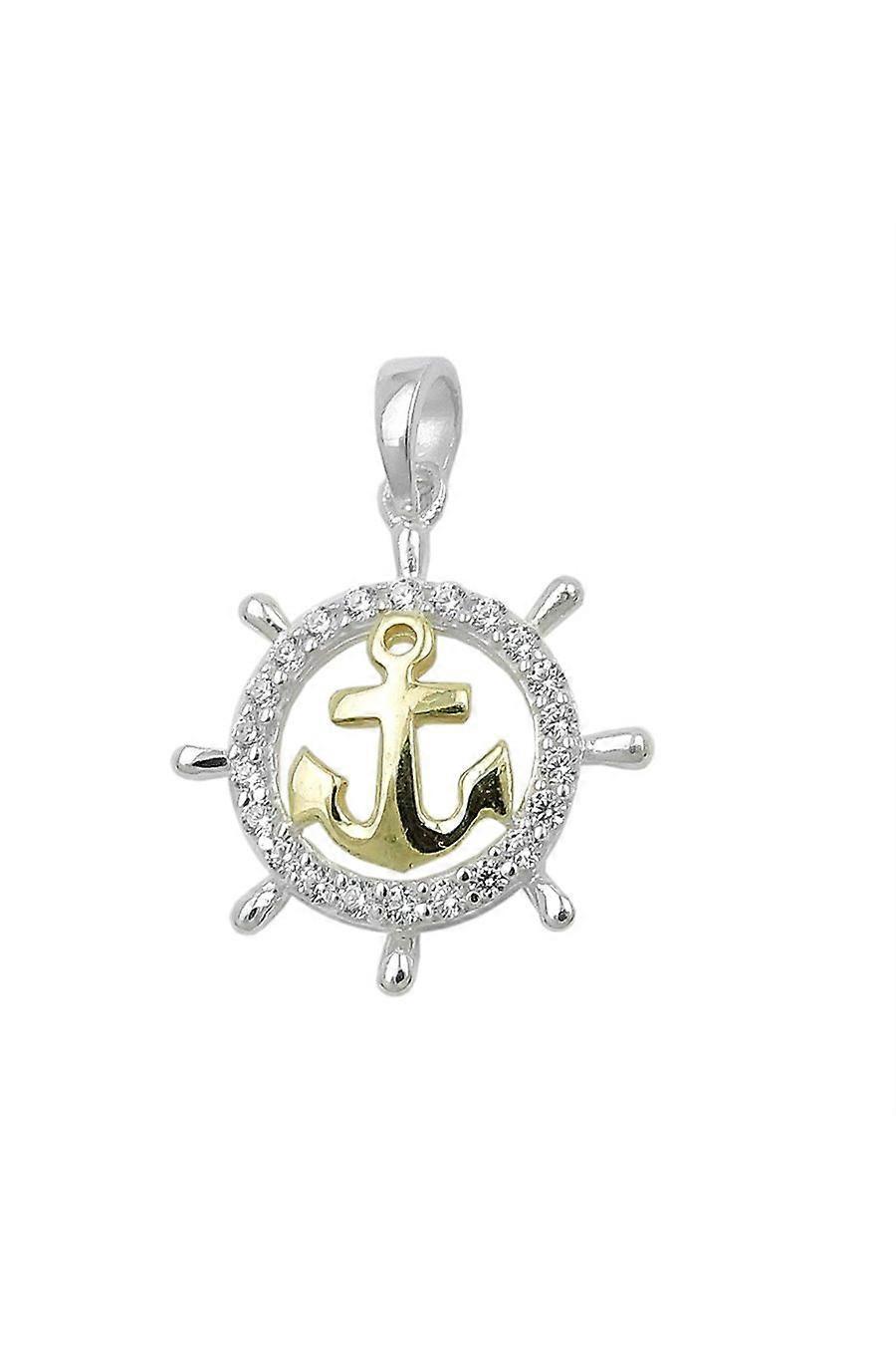 Gallay Pendant Anchor With Zirconia Silver 925 - Gl93838