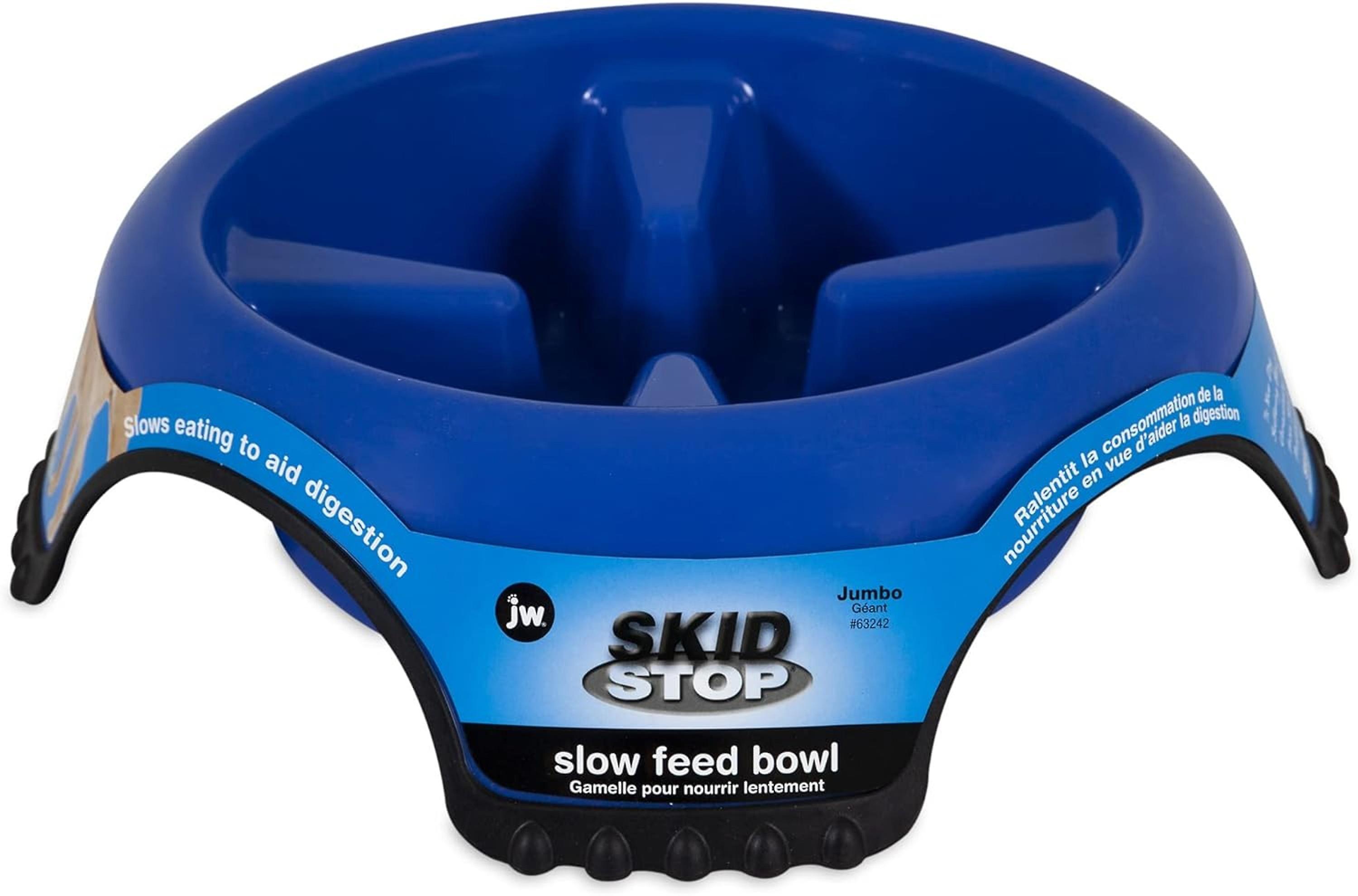 JW Skid Stop Slow Feed Dog Bowl Jumbo