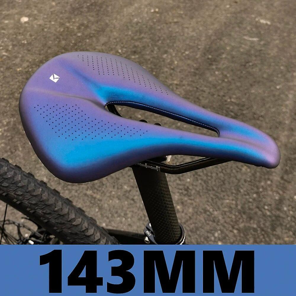 Bicycle Saddles KOCEVLO Carbon saddle road mtb bicycle saddle for man cycling saddle trail comfort races seat 240*143/155mm Blue 143mm