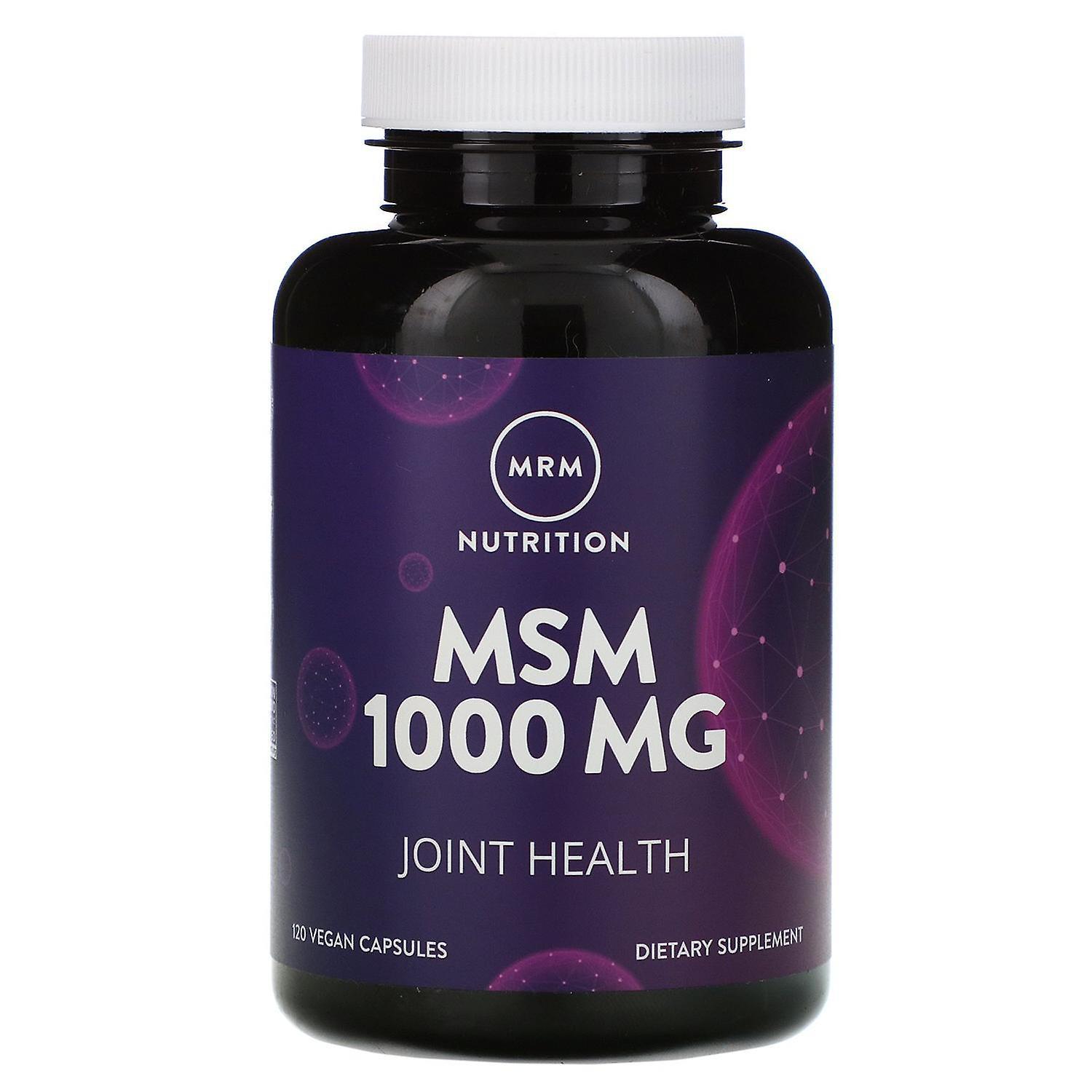 MRM, Nutrition, MSM, 1,000 mg, 120 Vegan Capsules