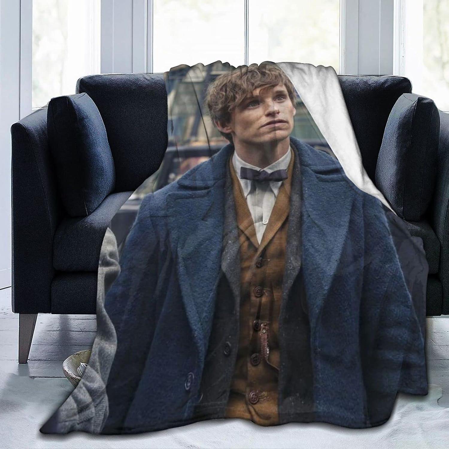 Kerota Eddie Redmayne Blanket Lamb Blanket 3D Print Plush Blanket Bedding Decor Blanket for Living Room Bedroom Dorm Decor ABD867 50x40in 125x100cm