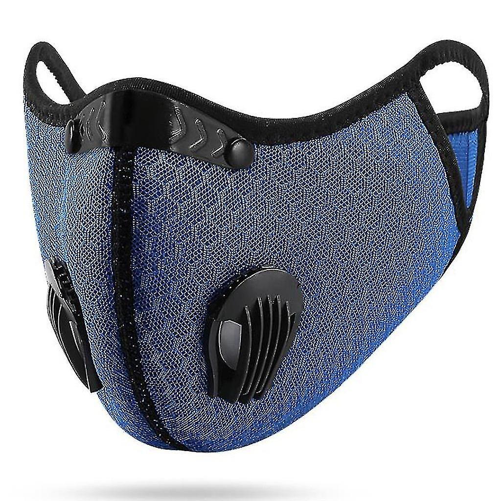 Tianzun Unisex Breathable Mask Cycling Dustproof Windproof Pollution Protection Face Mask Blue