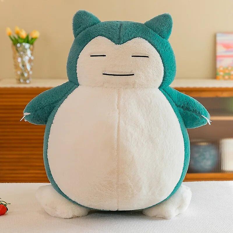 Begleri 30-60cm Cartoon  Snorlax Plush Toys Kawaii Green Stuffed Anime Soft Doll Sleeping Pillow Cute Birthday Gifts For Children smile 50-60cm