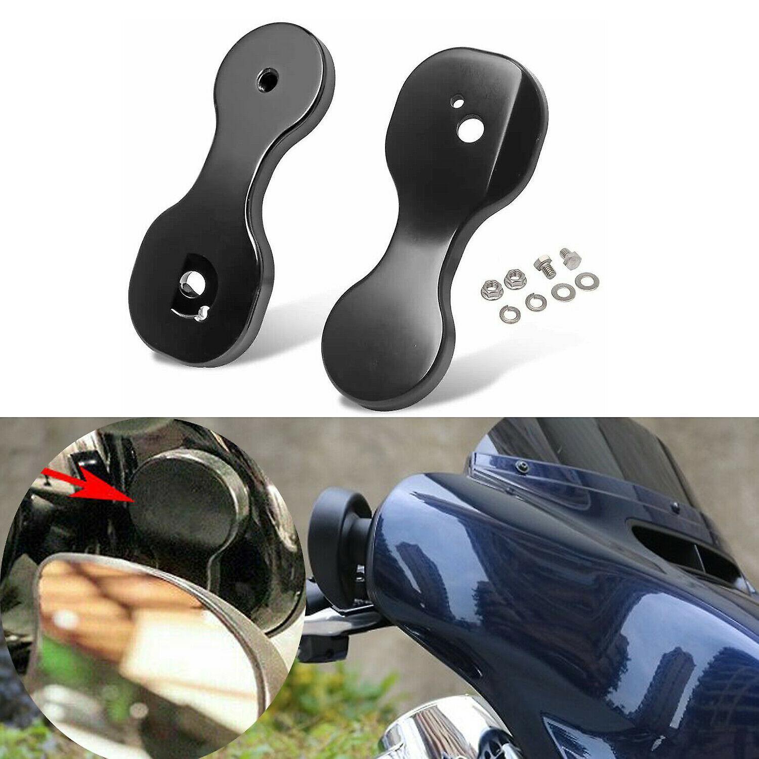 Motor Vehicle Mirrors Motorcycle Black Mirror Brackets Adapter For Harley Touring Batwing Bagger Electra Street Cvo Tri Glide Ultra Classic 2014-2022