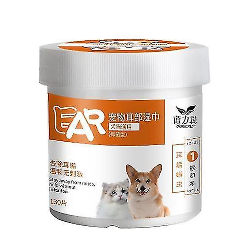 Tianzun Pet Eye Wipes, Tear Stain Remover Wipes For Dogs Cats, Gentle Pet Tear Stain Wipe Removes Dirt Discharge Orange