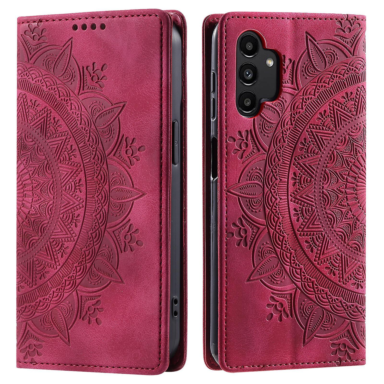 Gangxun Case For Samsung Galaxy A32 5g Leather Magnetic Folio Tpu Shockproof Durable Protective Cover Compatible With Samsung Galaxy A32 5g Case Red