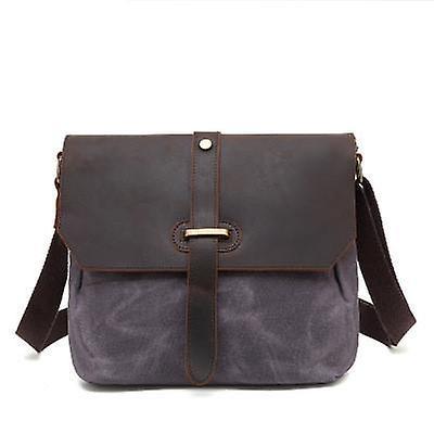 The Brands Market Casual canvas crossbody messenger bag for men Gray