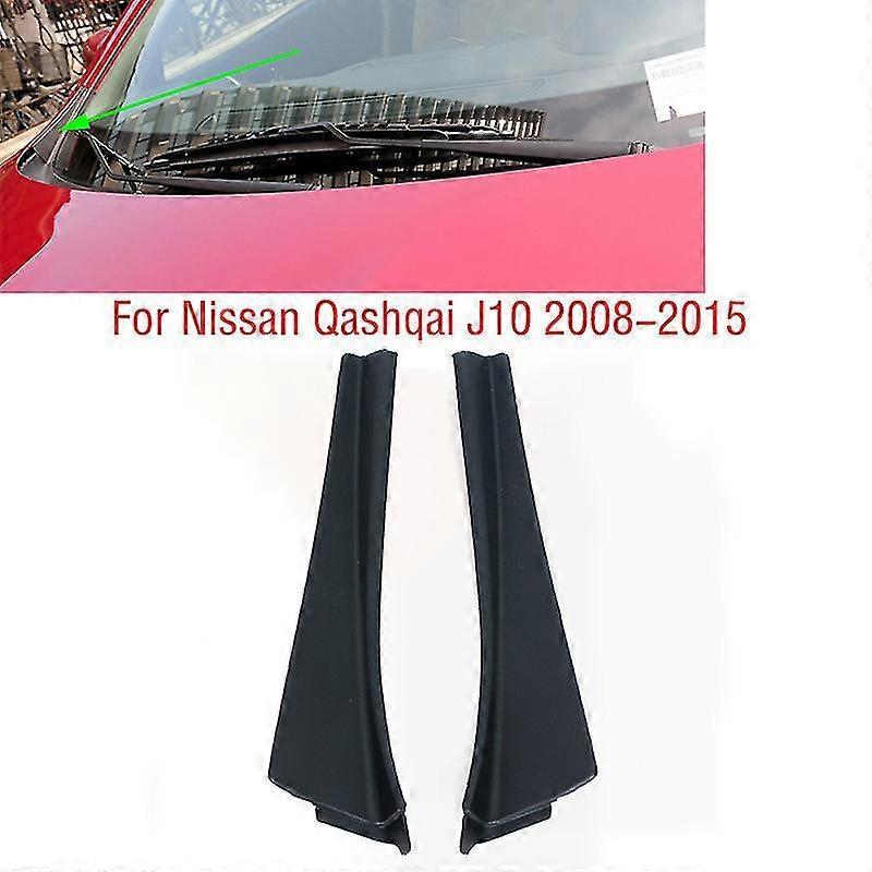 Asiv 2pcs For Nissan Qashqai J10 2008 2009 2010 2011 2012 2013 2014 2015 Front Windshield Wrap Corner Trim Wiper Side Trim Cover Lid