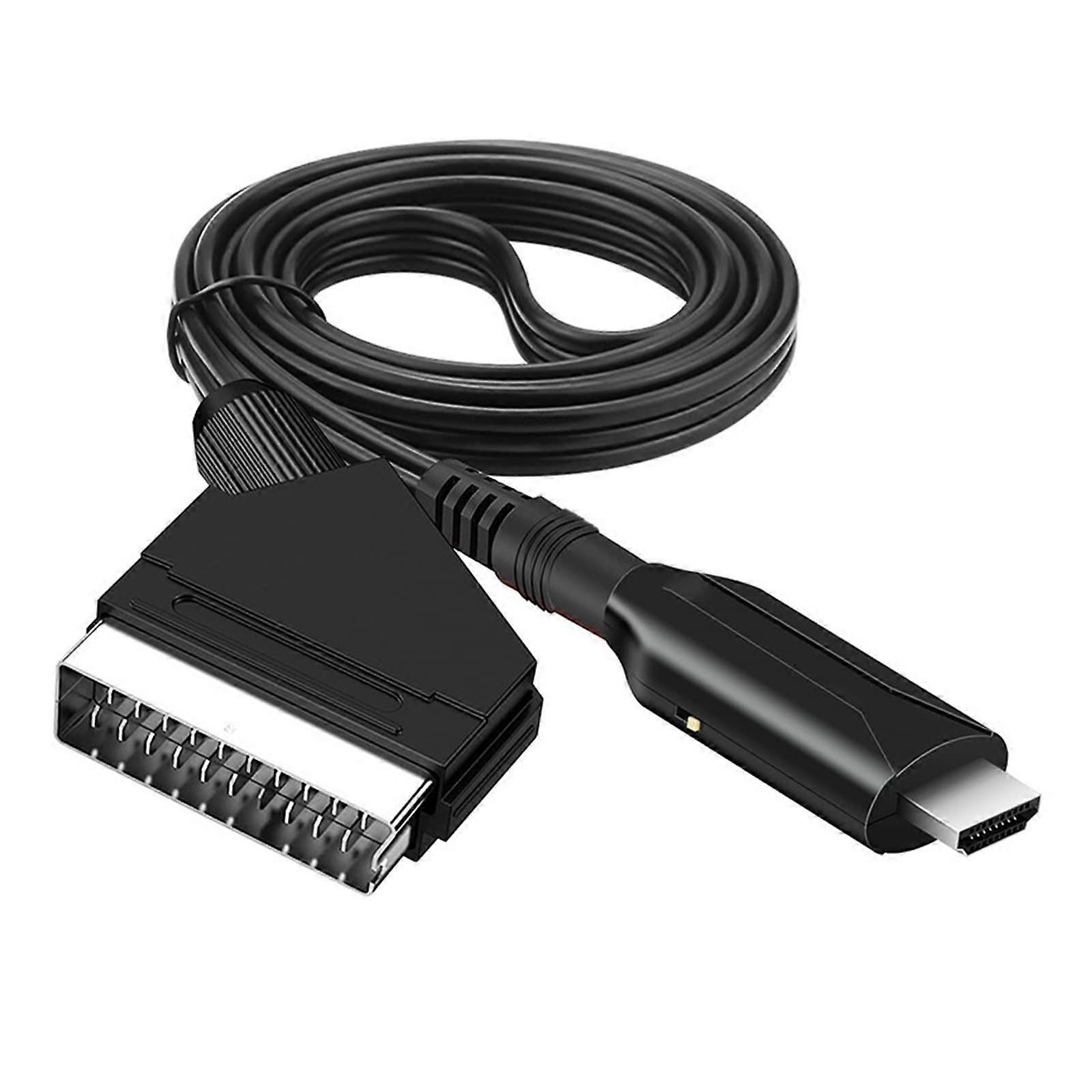 Augro Scart to HDMI Cable - Scart to HDMI Adapter - All in One Scart to HDMI Audio Video Converter 1080p/720p