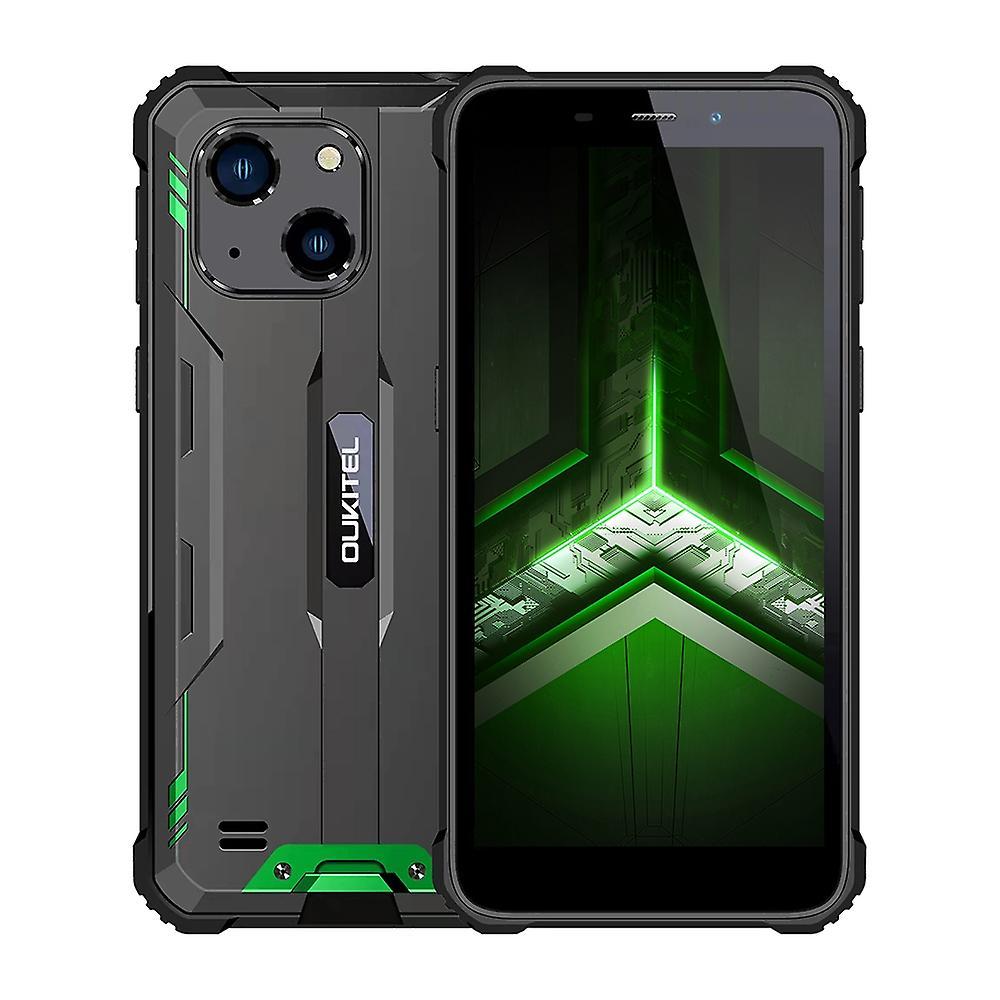 OUKITEL WP20 5.93'' HD+ Display Android 12 6300mAh IP68&IP69K Rugged Smartphone 4GB+32GB Green