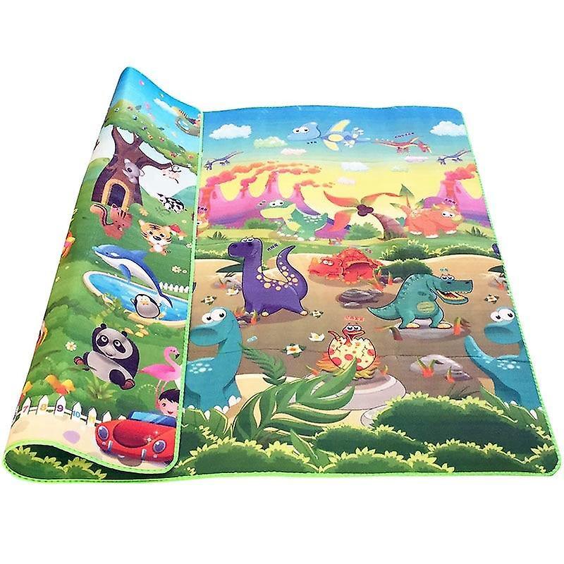 Slowmoose Thick Baby Crawling Play Mat, Educational Alphabet Toy 180cmX120cmX0.5cm / dinosaur