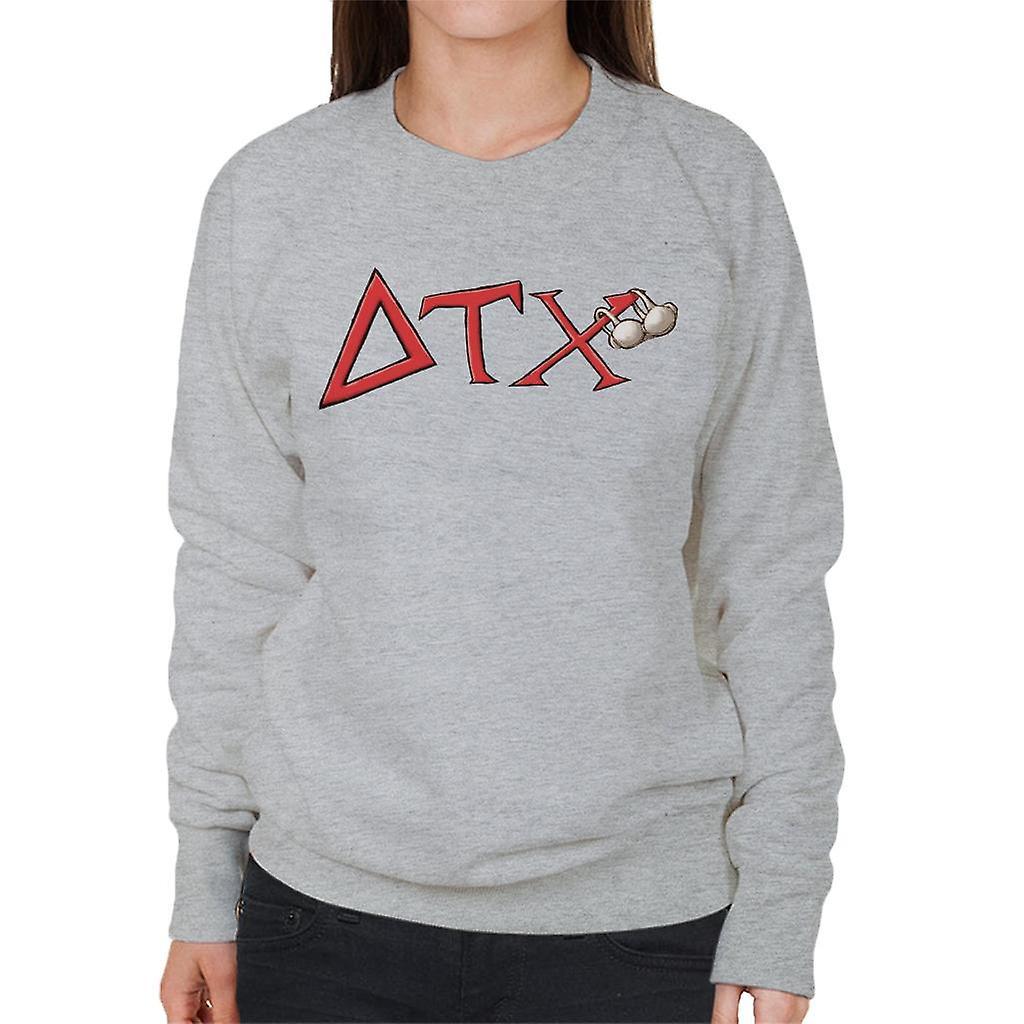 Animal House DTX Red Logo Women's Sweatshirt Heather Grey XX-Large