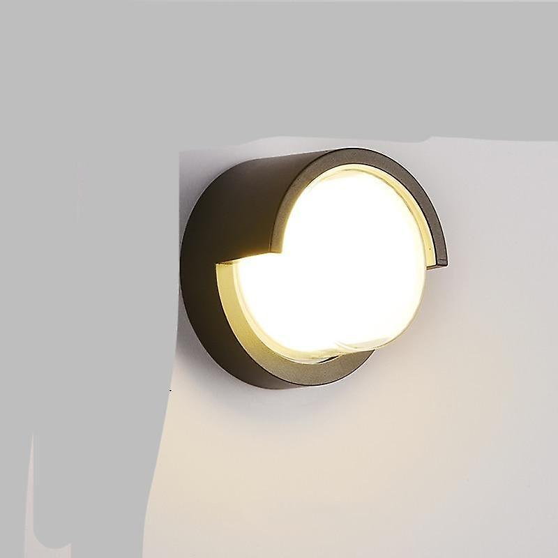 Slowmoose Modern Waterproof Led, Wall Lamp With Motion Sensor Warm white No Sensor / G style-18W