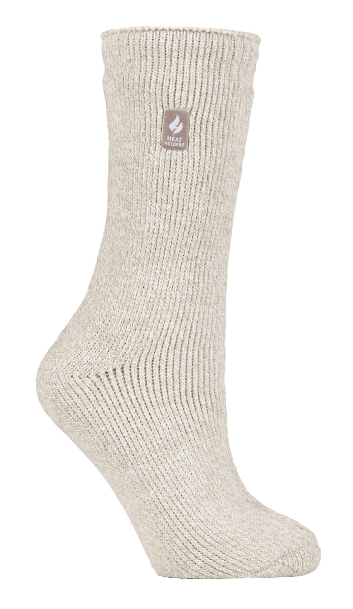 Heat Holders Ladies Thick Winter Thermal Socks Oat 4-7 uk