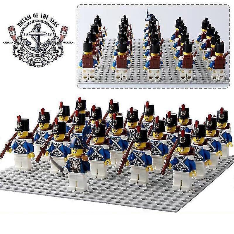 Bysion 21pcs Imperial Naval Formation Naval Forces Governor Medieval Pirate Building Block Figure Toy PG992