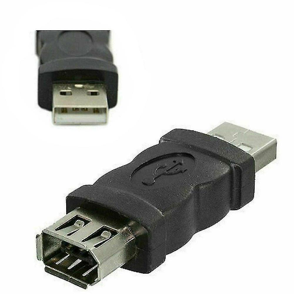 Unbrand Firewire Ieee 1394 6 Pin Female F To Usb M Male Cable Adapter Convertor Plug