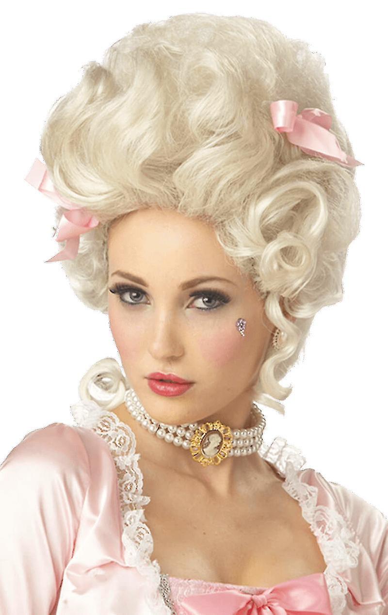 Linki Womens Marie Antoinette White Wig French Baroque Fancy Dress Costume Accessory