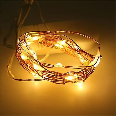 Slowmoose Waterproof, Battery Operated-led String Lights For Outdoor/indoor Decoration Yellow 3M 30leds