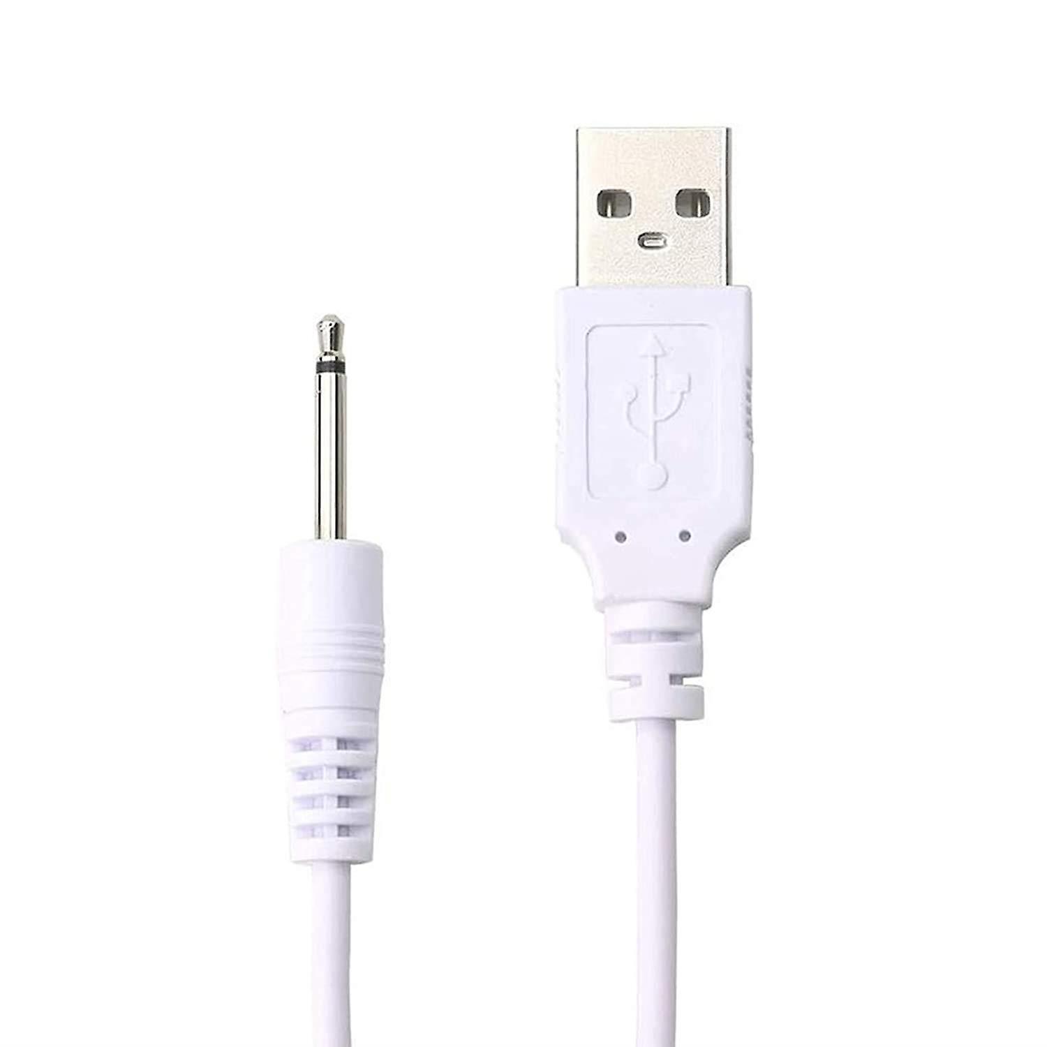 Hellfire Trading USB Charging Cable for Oliver James Powerful Personal Wand Massager Charger Lead White