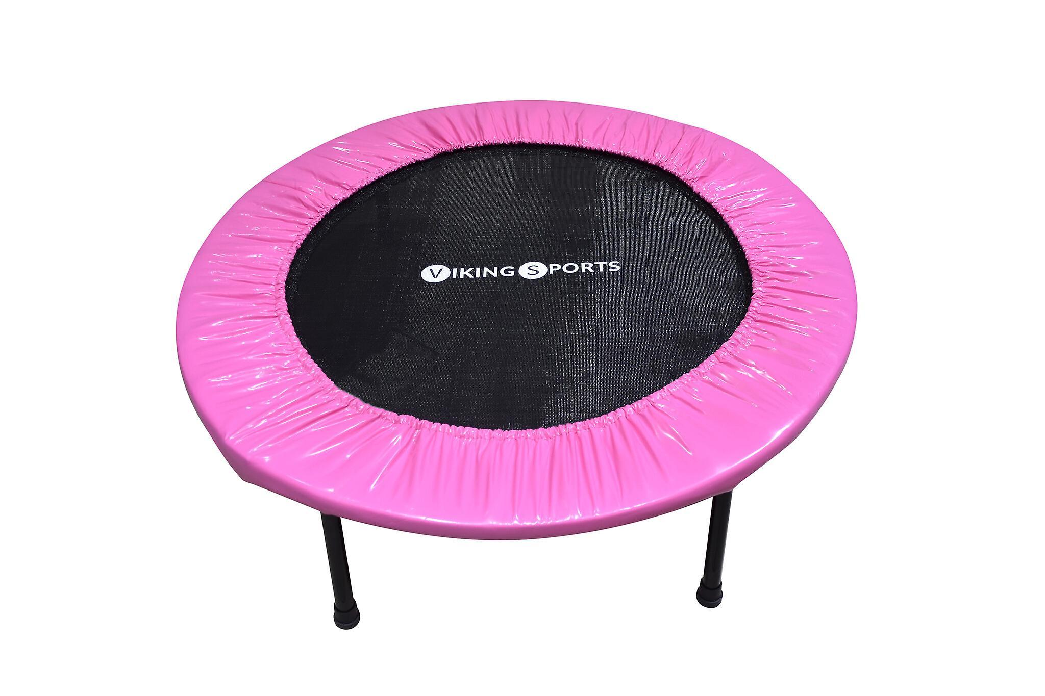 Viking Choice Fitness trampoline - foldable - ⌀ 101x22,5 cm - pink pink/black