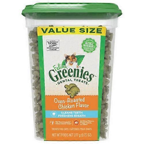 Greenies  Feline Natural Dental Treats Oven Roasted Chicken Flavor, 9.75 oz (Pack of 1)