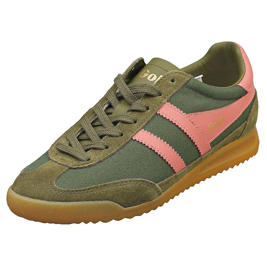 Gola Tornado Womens Fashion Trainers In Green Coral Pink 41 EU