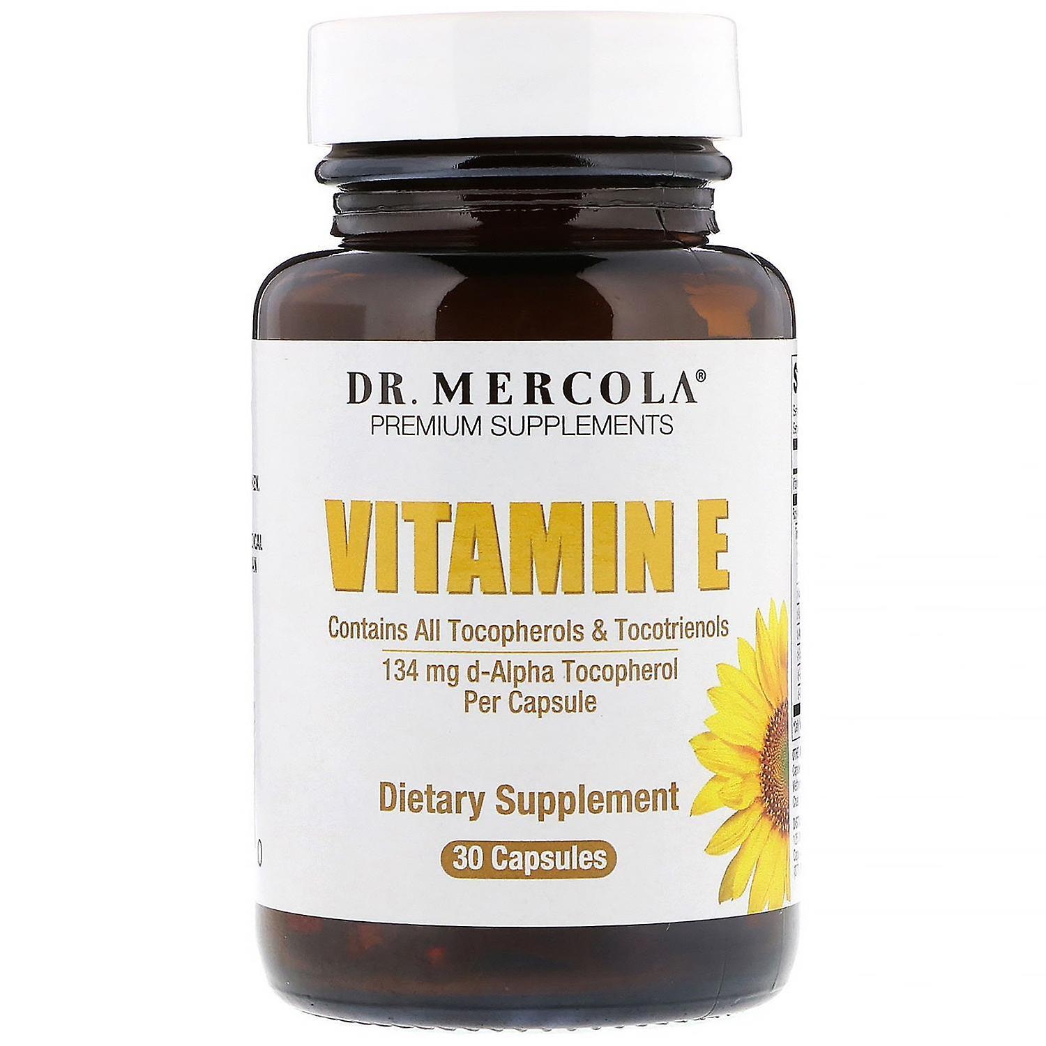 Dr. Mercola, Vitamin E, 30 Capsules