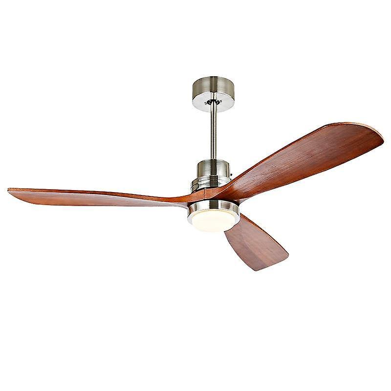 Slowmoose Wood Ceiling Fans With Lights And Remote Control For Home, Hotels 52 inch about 132cm / 220-240v