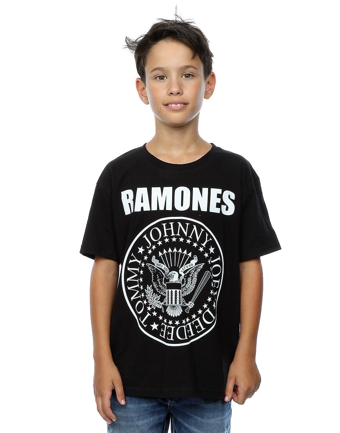 Ramones Boys Presidential Seal T-Shirt Black 12-13 years