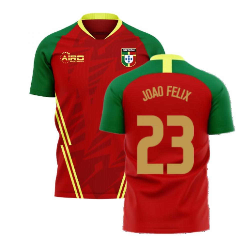 Airo Sportswear Portugal 2024-2025 Home Concept Football Kit (Airo) (Joao Felix 23) Red S