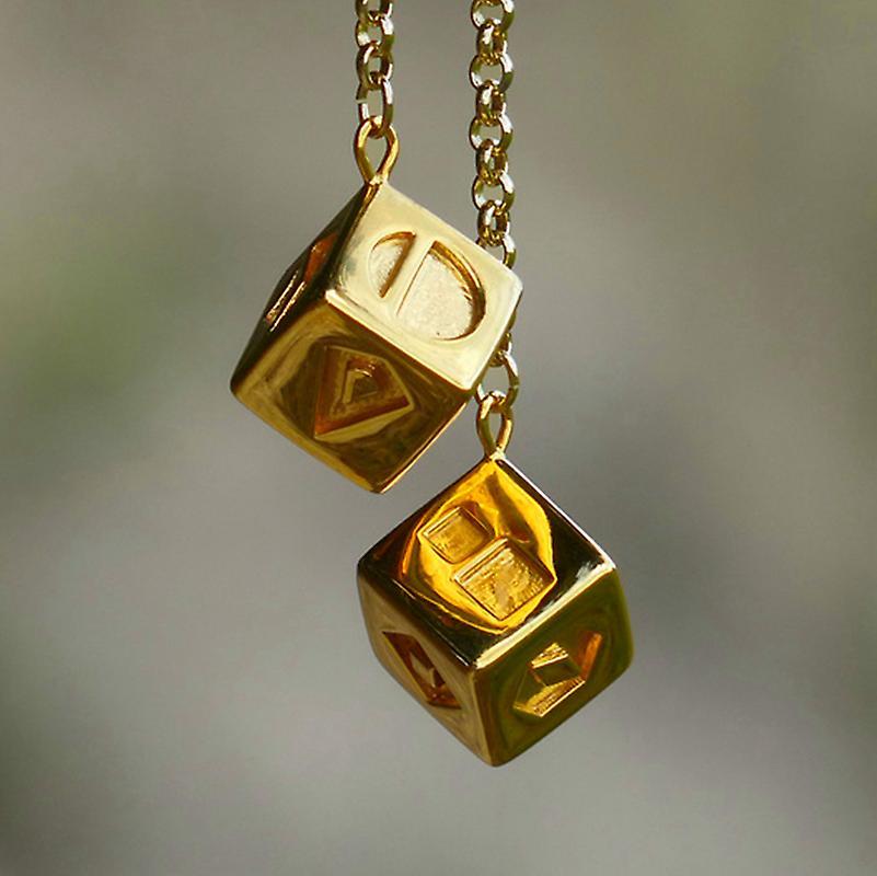 Snniv The Last Jedi Han Solo Lucky Dice Prop Gold Color Smugglers Dice/cube Charm Jewelry 30 A