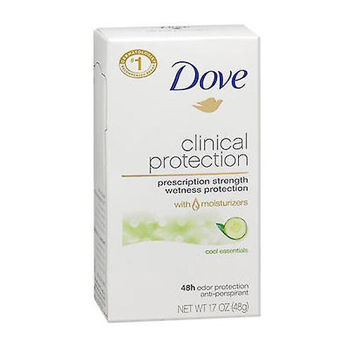 Dove Clinical Protection Antiperspirant And Deodorant Solid Cool Essentials, Cool Essentials 1.7 Oz (Pack Of 1)