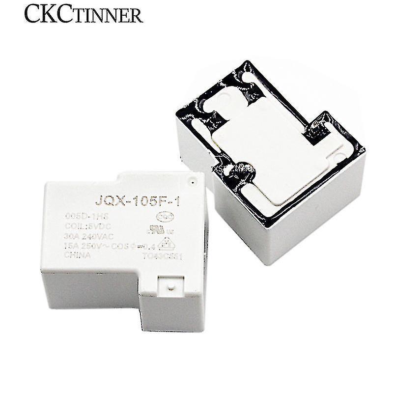 Cryin Jinzhaolai 1pcs Relay Hf- Jqx-105f-1- 005d 012d 024d-1hs Dc5v 12v 24v Normally Open 30a JQX-105F-1-012D-1HS