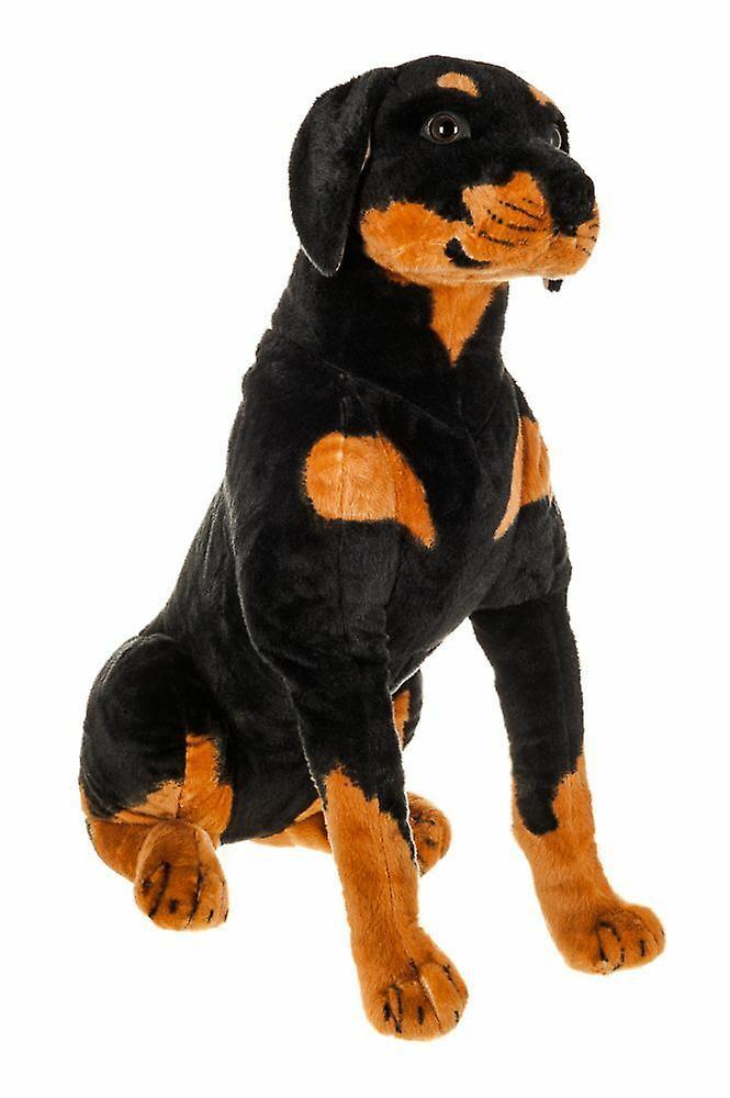 Aichuang 50CM LARGE CUTE ROTTWEILER DOG PUPPY TEDDY SUPER SOFT PLUSH TOY PRESENT GIFT