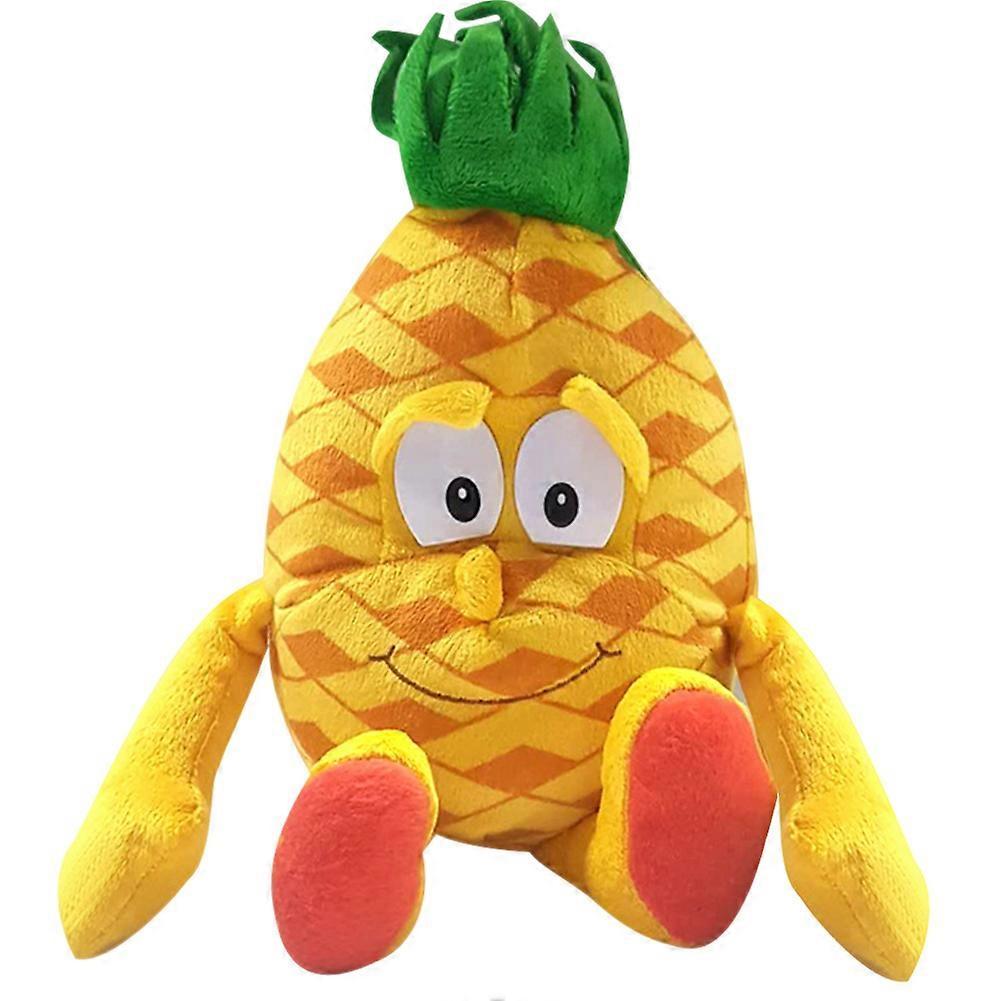 unbrand 1 Pcs Fruit Vegetables Soft Plush Toy Stuffed Doll Cute Gift for Children Kids Pineapple