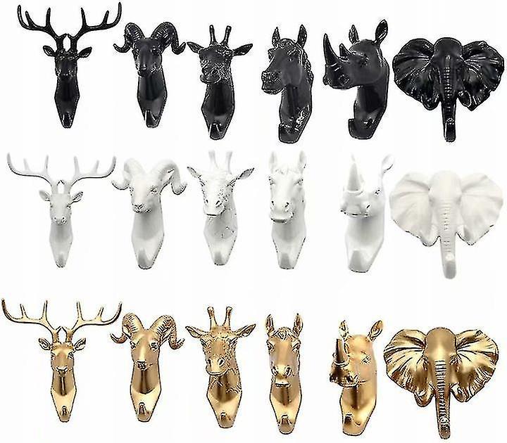 Sztlv Coat Rack And Coat Rack Towel Rack Wall Hook Key Animal Coat Rack Golden Deer