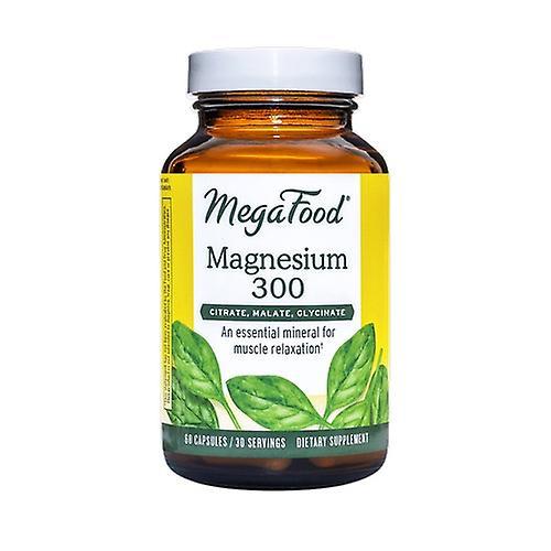 MegaFood Magnesium 300, 60 Tabs (Pack of 1)