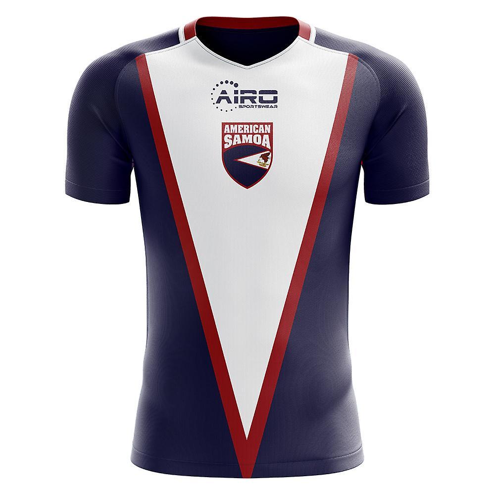 Airo Sportswear 2024-2025 American Samoa Home Concept Football Shirt (Kids) Navy LB 30-32 inch Chest (75/81cm)