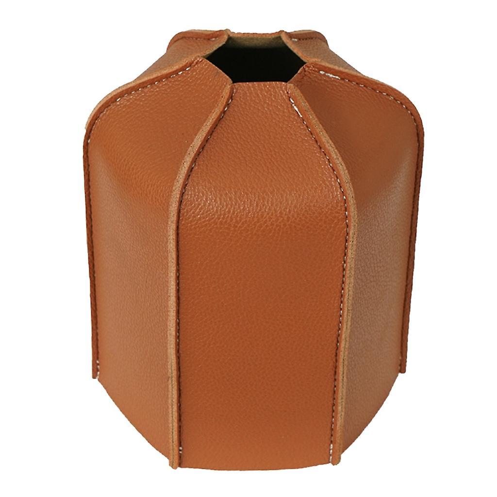 unbrand Gas Canister Cover Cylinder PU Leather Gas Canister Propane Gas Cylinder Cover 450g