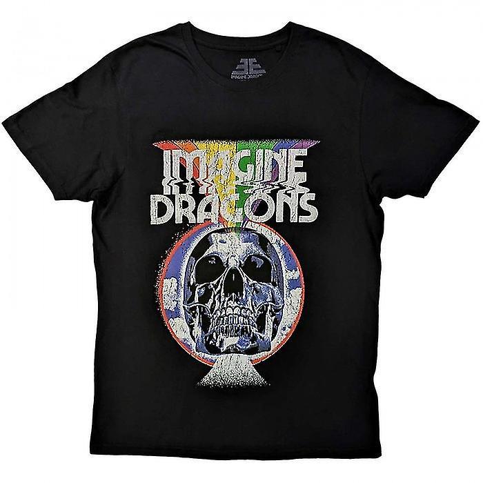 Imagine Dragons Unisex Adult Skull Cotton T-Shirt Black XL