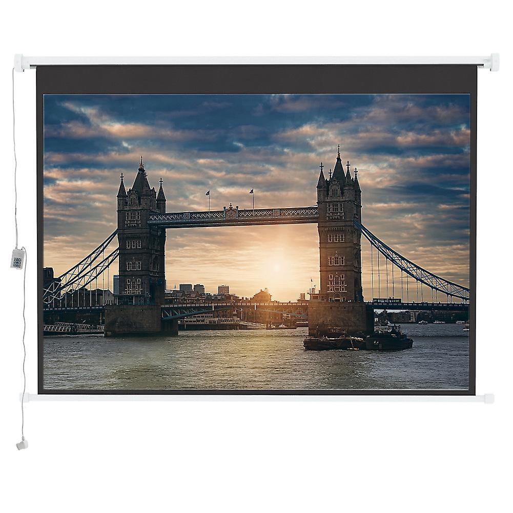 Living And Home Electric Projector Screen with Remote Control 120 Inch