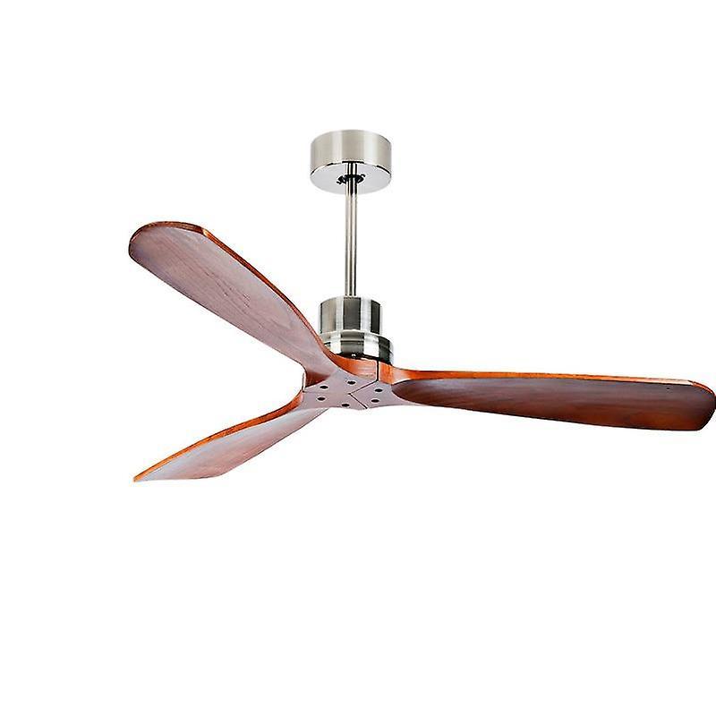 Slowmoose Wood Ceiling Fans With Lights And Remote Control For Home, Hotels 52 inch about 132cm / 100-130v